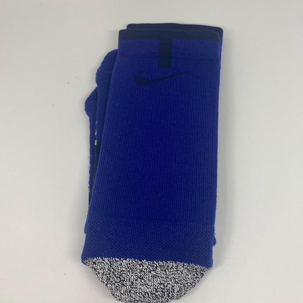 Nike Dri-FIT Elite Basketball Crew Socks Blue/Black/Gray Size M (1) pair - Picture 3 of 5